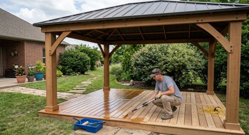 Pergola Sealing in Redmond, WA