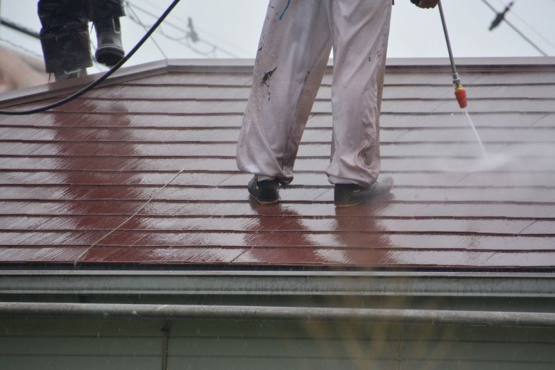 Roof Cleaning Equipment in Action