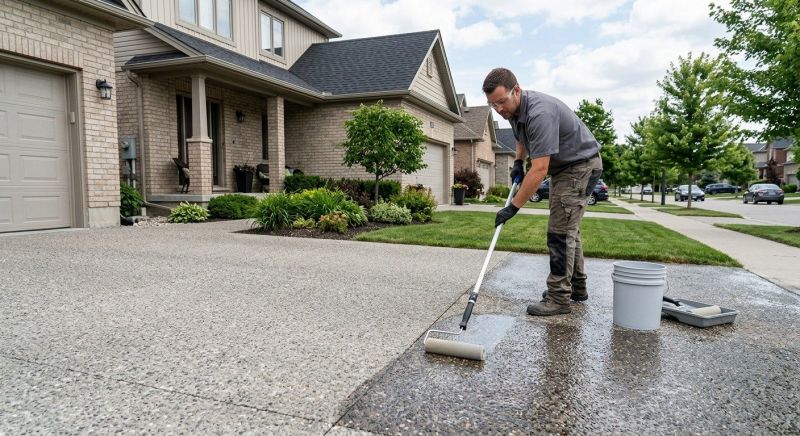 Sidewalk Concrete Sealing in Kansas City, KS