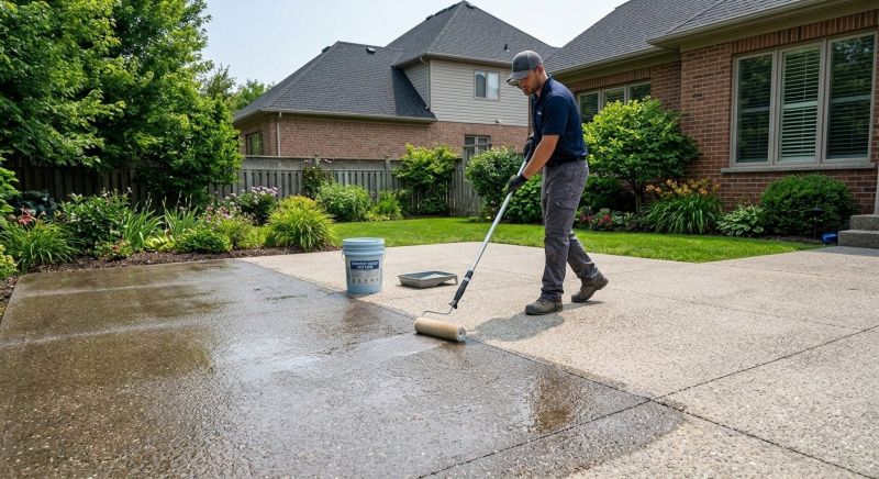 Sidewalk Concrete Sealing in Kansas City, KS