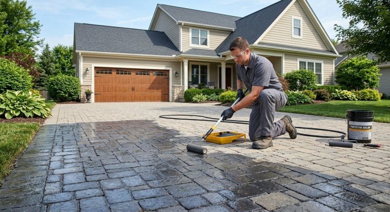 Concrete Walkway Sealing in Alpharetta, GA
